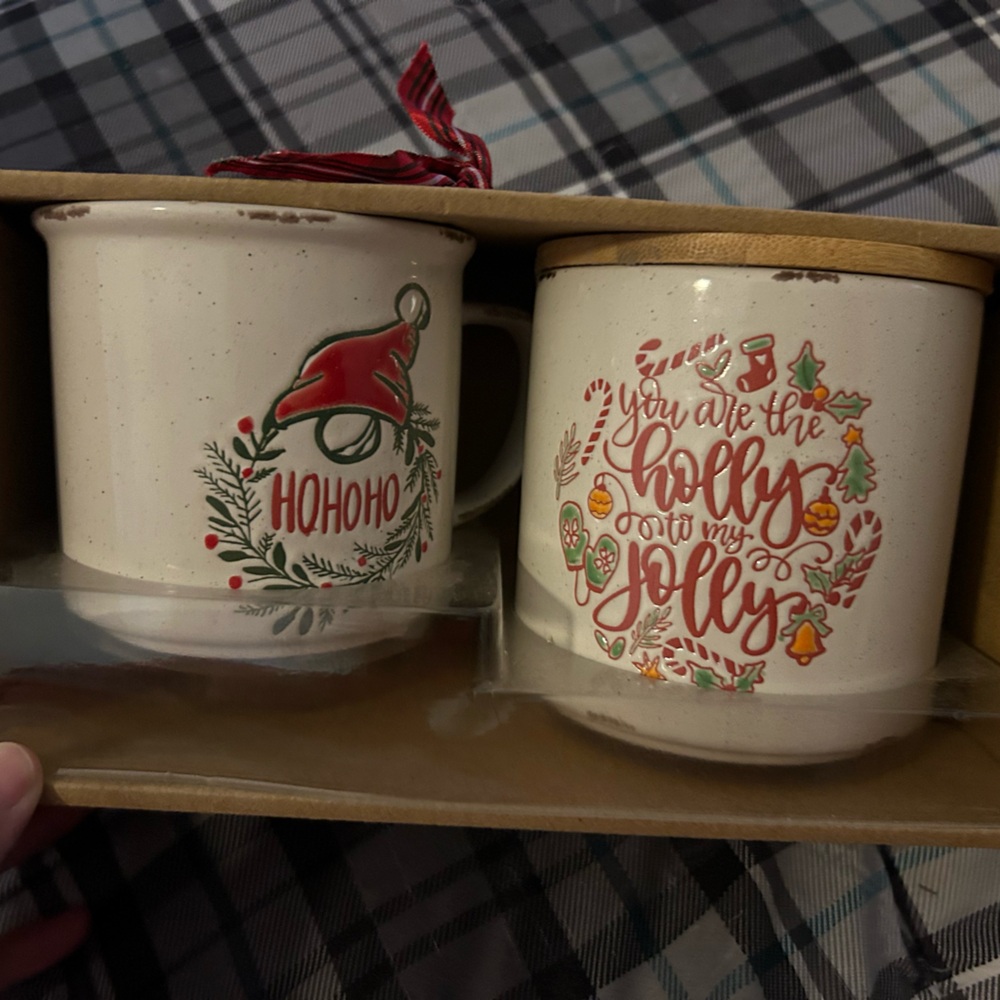 Gnome mug and canister gift set NWT
